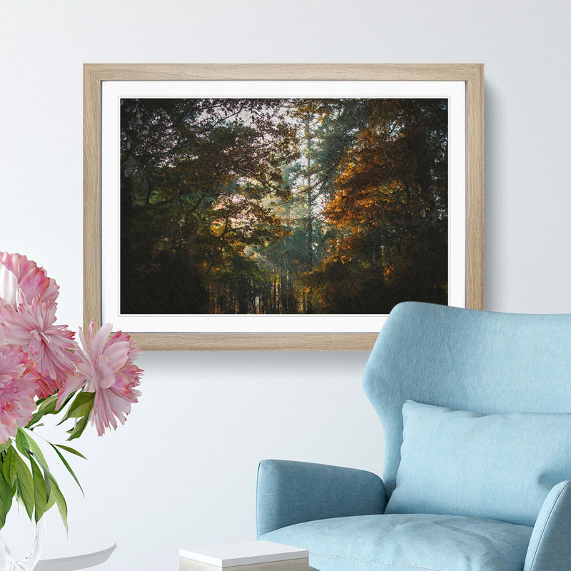 A Magical Forest - Framed Print, 33cm H x 45cm W x 2cm D, Oak Framed