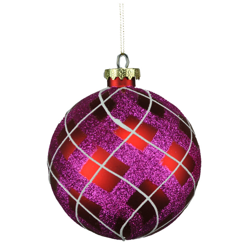 Ornement boule, Fuchsia