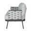 Causeuse et table en acier, gris-1064495794-1064495758