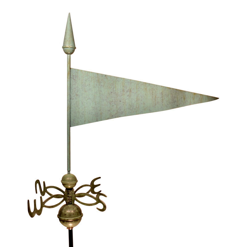 45 in. H Aluminum Weathervane, Verdigris