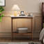 Table de bout moderne avec rangement pour chambre à coucher, bureau, table de chevet, tablette
