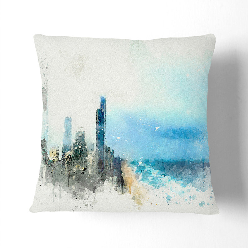 Square Throw Cushion, Black, 55cm H x 55cm W x 20cm D
