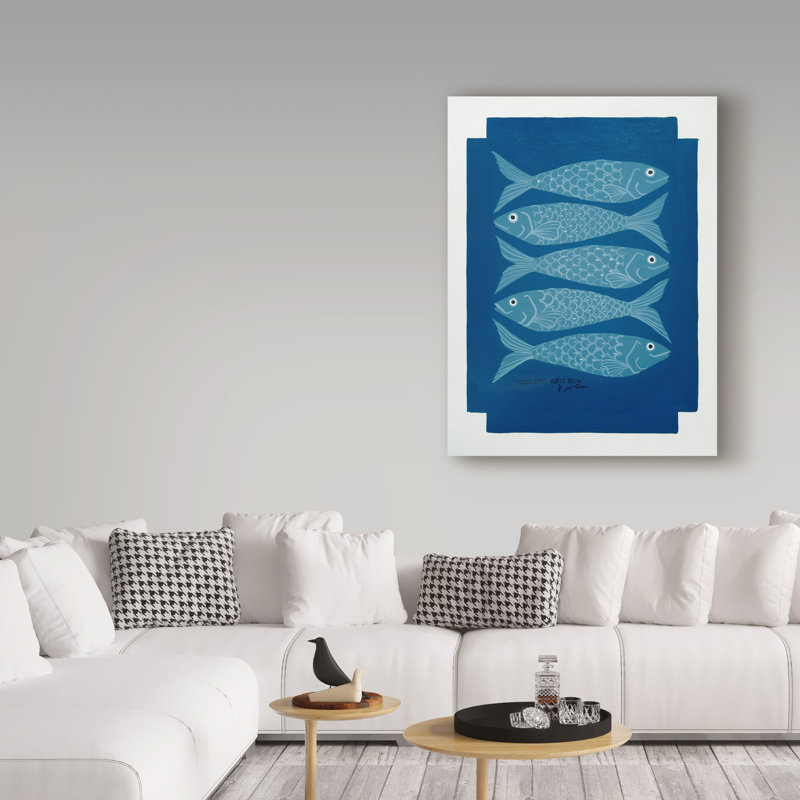 Jondra 'Oscars Bait' Acrylic Painting Print on Wrapped Canvas, 19" H x 14" W x 2" D