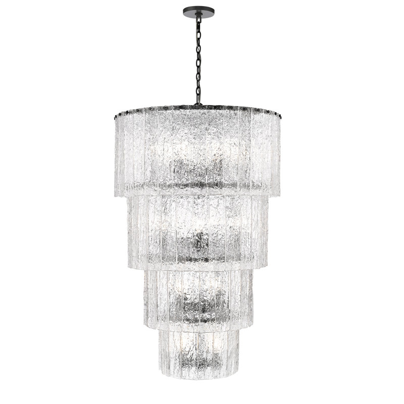 Timeothy 18 Light Chandelier, Matte Black