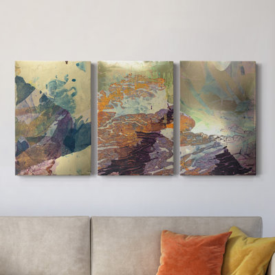 «Monet's Landscape IV», ensemble de 3 toiles tendues