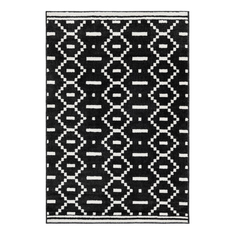 Ivy Bronx Begna Nathanyl Rug Black