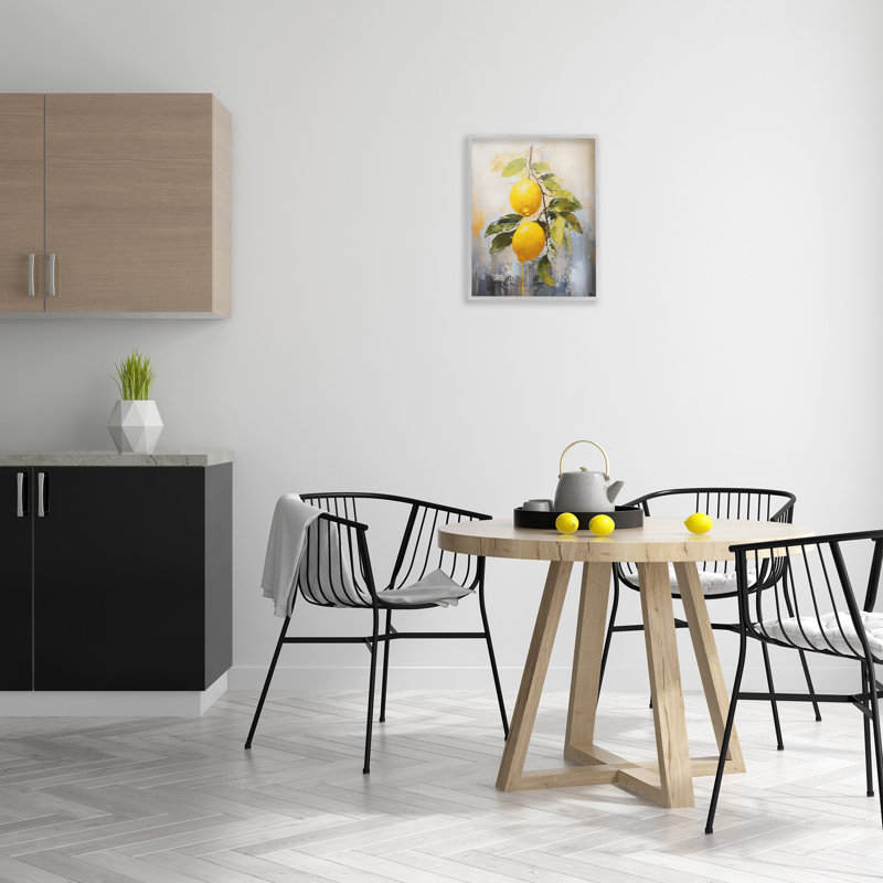 Abstrait branche de citron, estampe numérique par Ramona Murdock, Estampe numérique Farmhouse, H 20 po x l 16 po