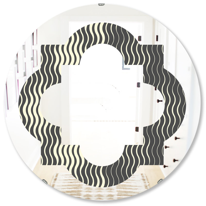 Miroir d'appoint moderne et contemporain, H 31,5 po x l po