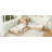 L-Shaped Combination Twin Bed With Trundle And Drawer,3-In-1 Low Corner Platform Bed Linked With Built-In Desk And Led Downlight