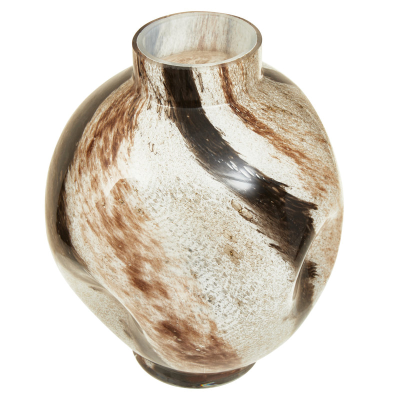 Melway Glass Table Vase, 21cm H x 19cm W x 19cm D