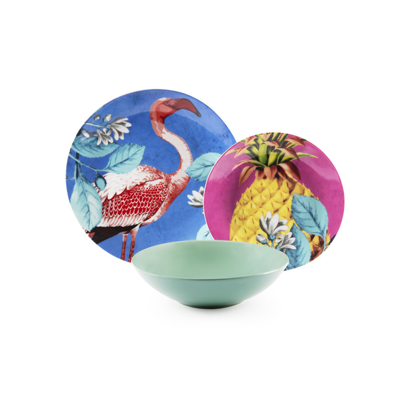 Rhapsody Piece Porcelain Dinnerware Set - Service for 6