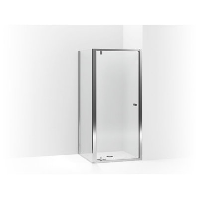 Whiston Pivot Shower Door with Return Panel for Corner Enclosure 36 In. x 36 In. x 74-7/8 In.
