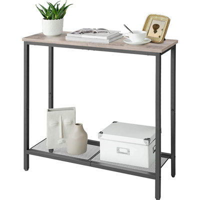 Narrow Console Table, Small Entryway Table With Shelf
