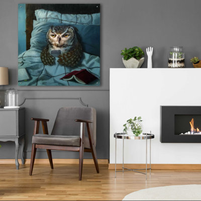 «Night Owl» par Lucia Heffernan, art mural en verre acrylique