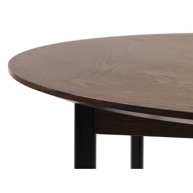 Juris Round Metal Base Dining Table
