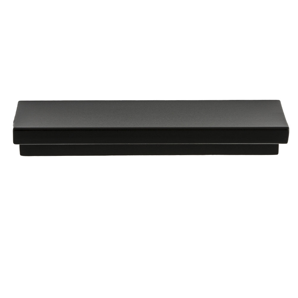 Ethan Finger Cabinet Pull, Matte Black, 3"