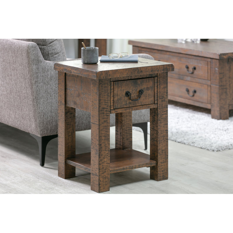 Deloris Solid Wood End Table