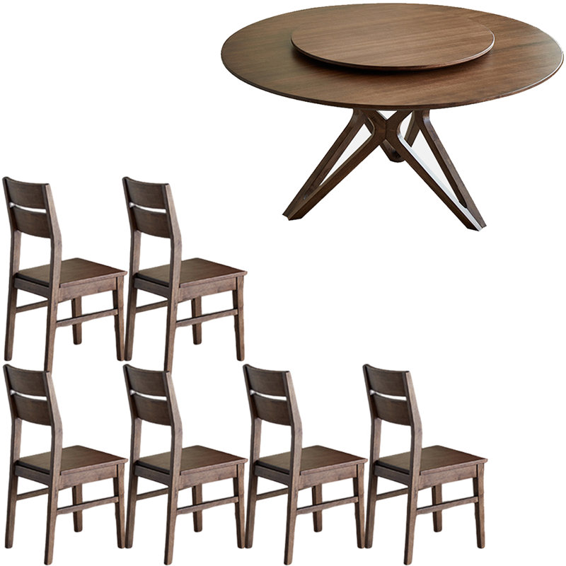Ensemble de salle à manger 7 pièces American, H 29,9 po x L 51 po x l 51 po