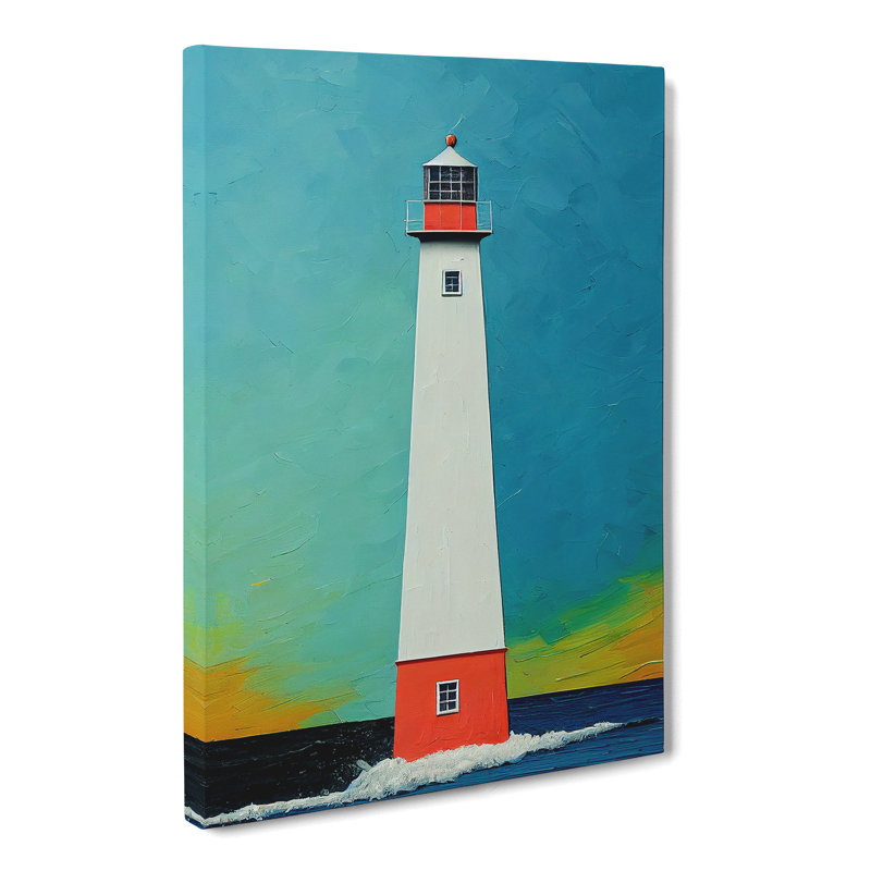 Lighthouse Palette Knife - Wrapped Canvas, 76cm H x 50cm W x 3cm D