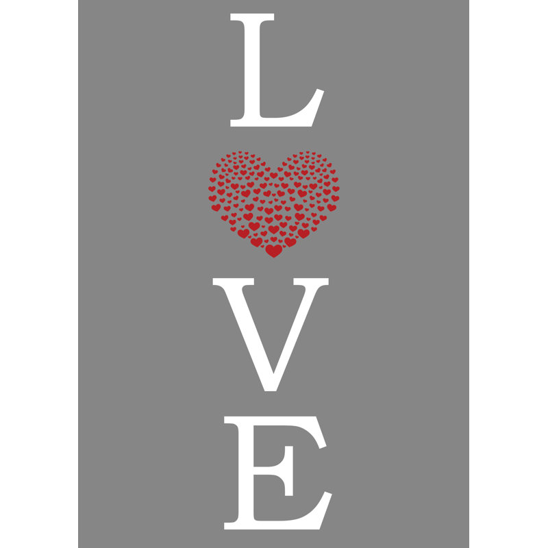 Love Heart - Wrapped Canvas Print, 122cm H x 81cm W