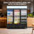 38.9 Cu.Ft. 3 Door Commercial Beverage Cooler, Frost-Free Display Refrigerator with 360° Cooling & LED Light-121874915