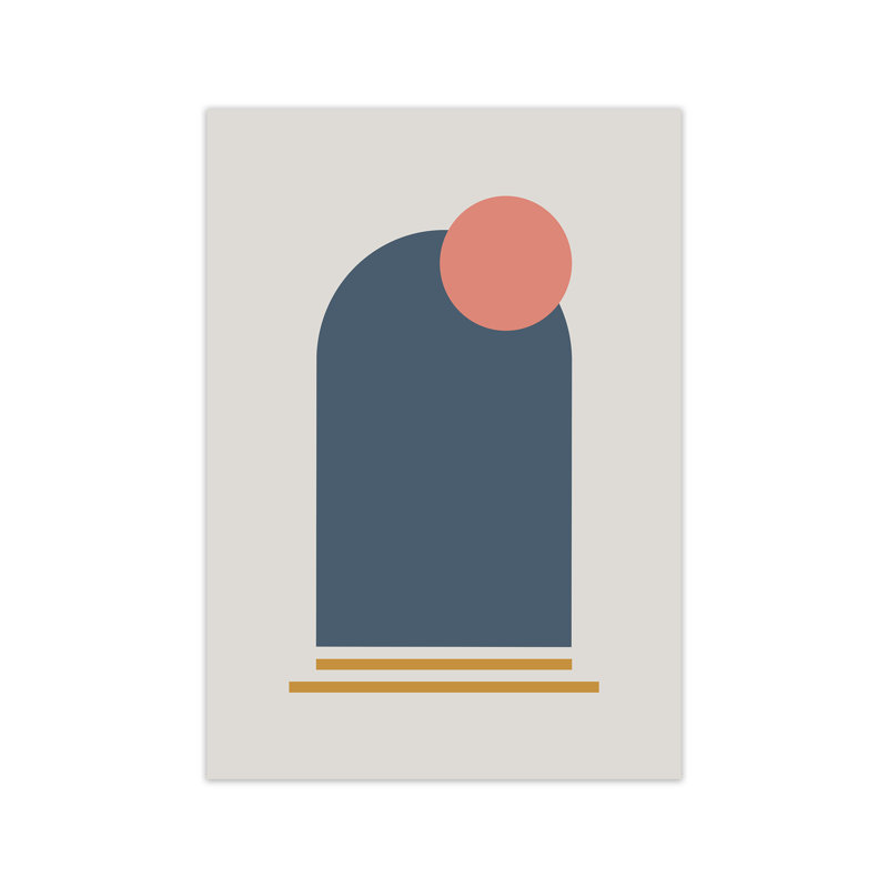 Mid Century Modern On Grey F - Print, No Frame, 30cm H x 21cm W x 1cm D