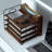 Desktop File Paper Organizer, 4 Layer Wooden Desktop Organizer, Walnut