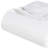 Queen White Cotton Woven Chevron Blanket