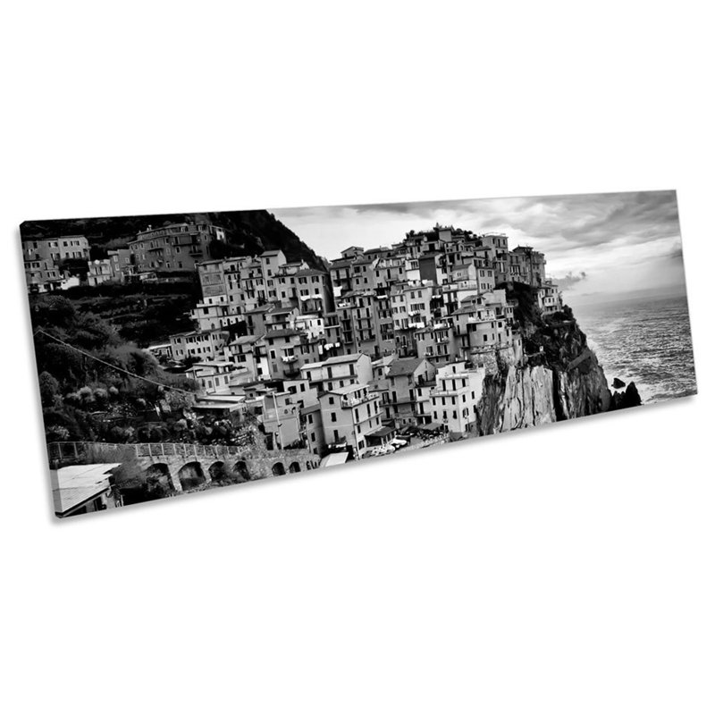 Manarola - Wrapped Canvas Panoramic Print, 45.72cm H x 137.16cm W x 2cm D