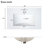 White Bathroom Furniture, 60" Vanity With Functional Door & Ceramic Basin Modern Solution, Practical Shelf Washbasin-395791163