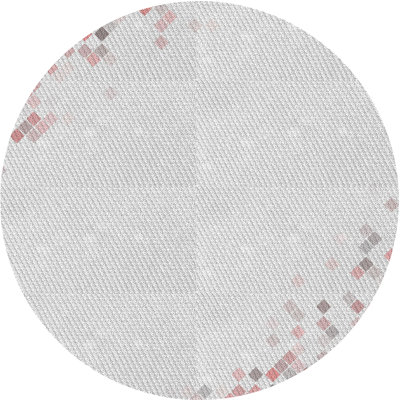 Tapis gris/zone rose à motifs