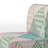 Multicolor Quilting Patchwork - Upholstered Patterned Accent Slipper Chair