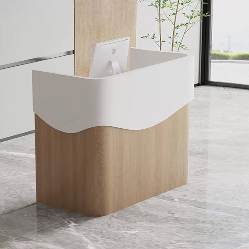 Bureau de réception contemporain en bois manufacturé Contemporary, 39.37"H*39.37"L*19.69"W