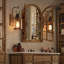 Miroir mural de fenêtre en bois Farmhouse-210298915-217936392