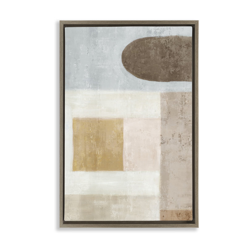 Cadre flottant subtil dans un cadre neutre, design par Emma Peal, H 31 po x l 21 po, Cadre flottant orme Montalcino