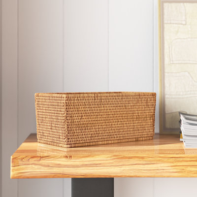 Panier rectangulaire en rotin Glasgow