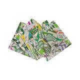 Sabi Jungle Hemstitch Cocktail 6" Linen/Cotton Napkin