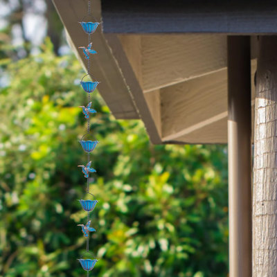 13.4ft Hummingbird Outdoor Rain Chain