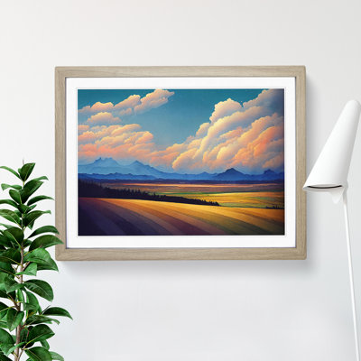 Mountain Meadow Landscape Vol.3 - Framed Print
