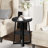 Jalanda Tall End Table with 2 USB Ports, 2 Power Outlets, and 2-Tier Storage Shelves-2082693237