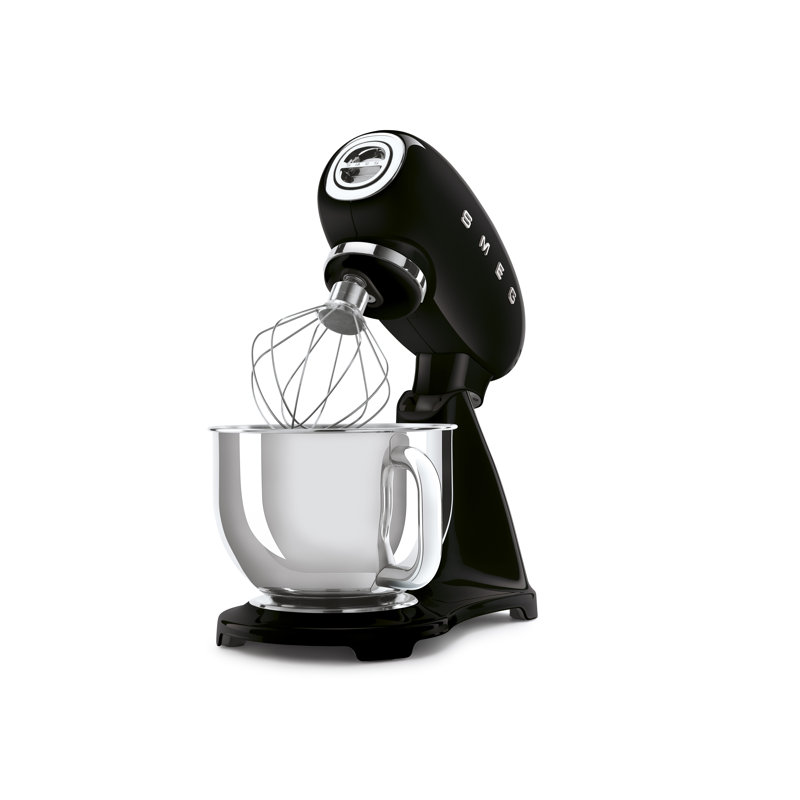 SMEG 50's Retro Style Aesthetic Stand Mixer single color, Black