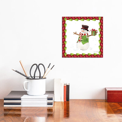 Christmas Snowman Ii by Lanie Loreth - Wrapped Canvas Gallery-Wrapped Canvas Giclée