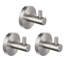 Circular Bathroom Towel & Robe Hook 3 Count-90651949