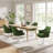 Lippa Performance Velvet Swivel Dining Armchair-105239667-105239672