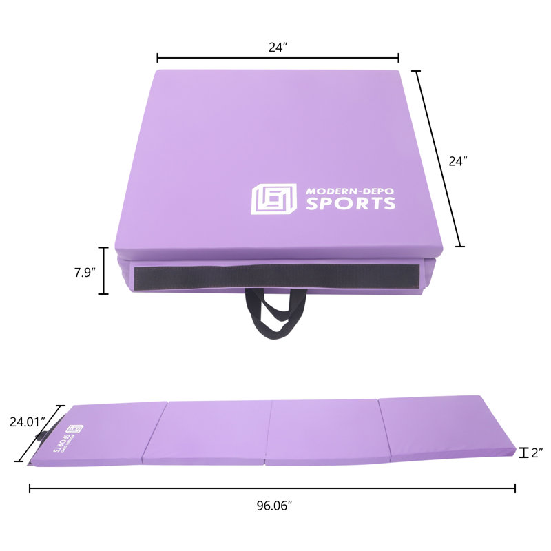 Tapis 96,06 po x l 24,02 po x 1,97 po, Mauve