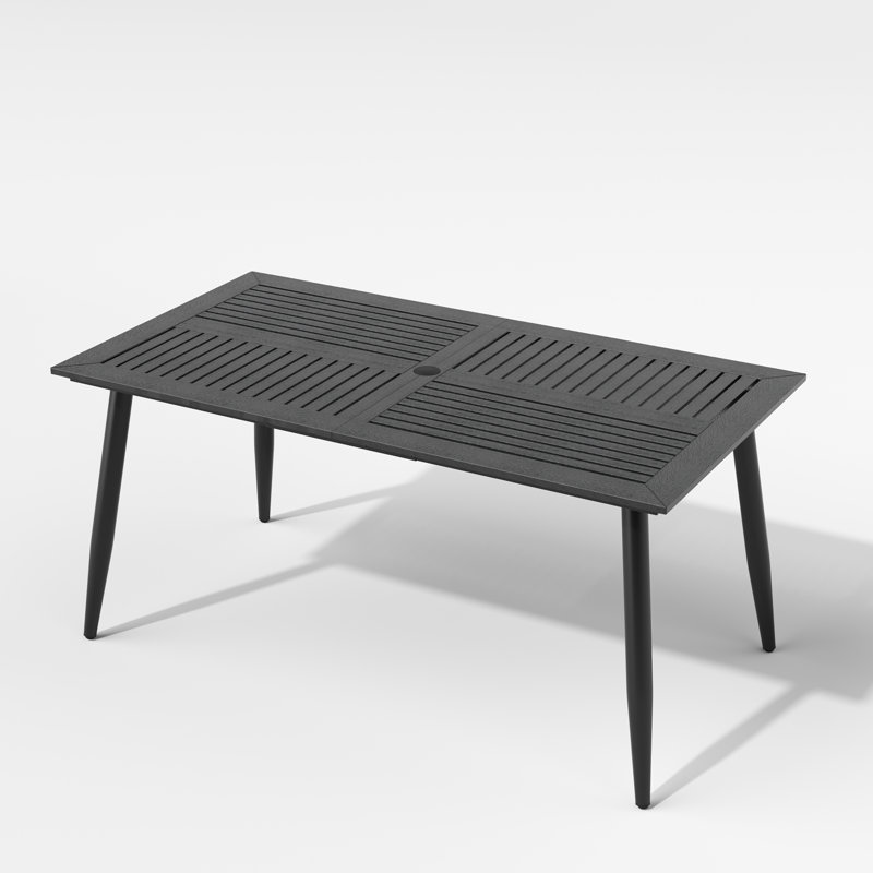 Metal Rectangular Outdoor Dining Table