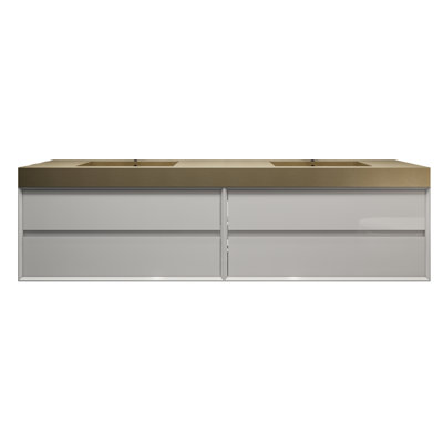 83.14 " Double Bathroom Vanity Base