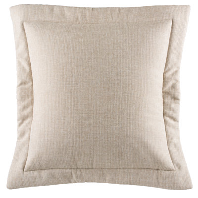 Belmont Metal Cream Polyester Piece Sham