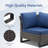 Nazime 105.1" Wide Outdoor Wicker Patio Sectional with Cushions-1166356628-1184371636