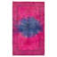 Tapis transitionnel de couleur rose 4 pi 4 po x 7 pi 5 po